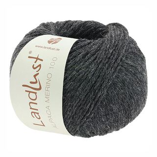 LANDLUST Alpaca Merino 100, 50g | Lana Grossa – antracyt, 