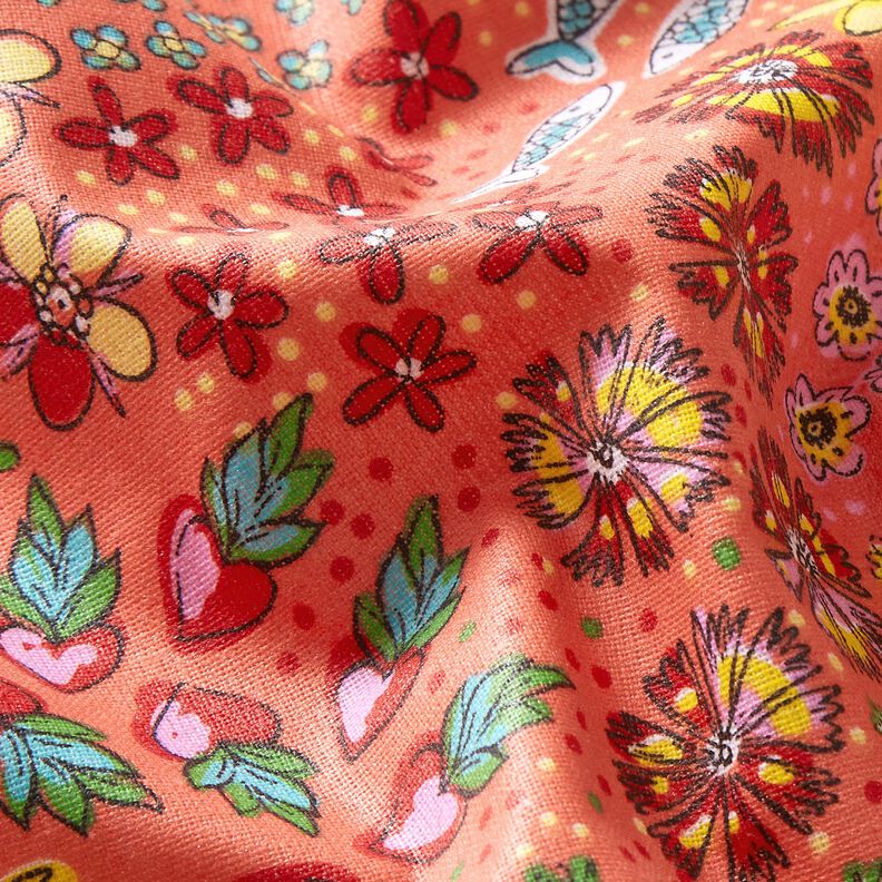Bawełna powlekana morski mix – koral,  image number 2