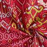 Tkanin dekoracyjna Half panama nowoczesny wzór etno – czerwień karminowa,  thumbnail number 3