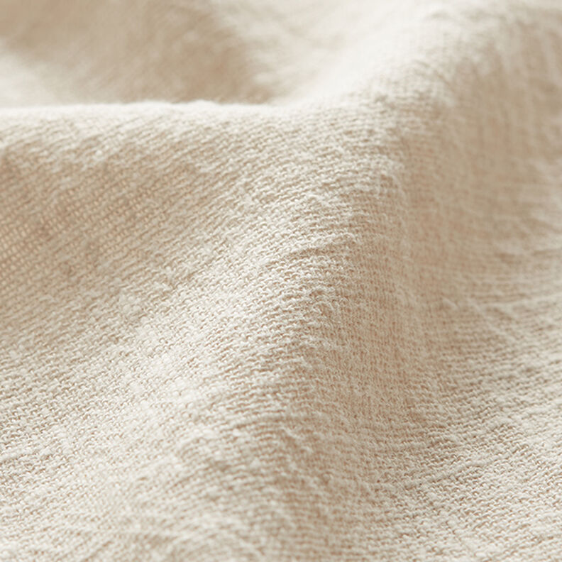 Tkanina bawełniana o wyglądzie lnu – beż,  image number 2