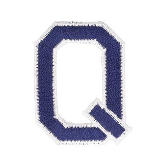 Aplikacja litera Q [ Wysokość: 4,6 cm ] – granat, 