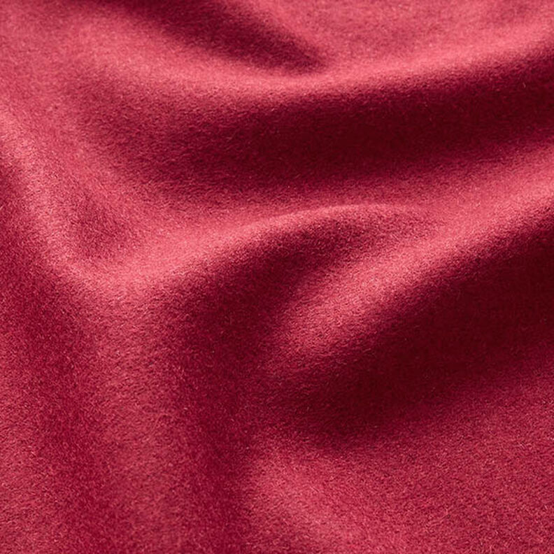 Materiał na płaszcze mieszanka z wełną jednokol. – ciemnoczerwony,  image number 2