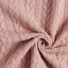 Dżersej żakardowy Cloqué Wzór warkoczowy – różowy,  thumbnail number 3