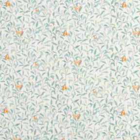Muślin / Tkanina double crinkle Łąka z motylami nadruk cyfrowy | Poppy Fabrics – kość słoniowa, 
