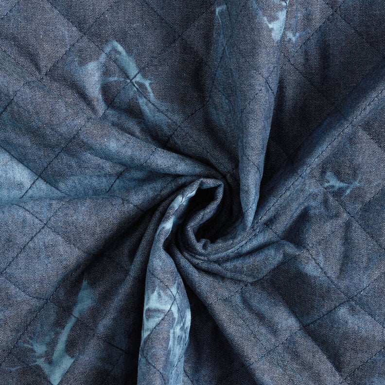 Tkanina pikowana chambray, batik – dżins,  image number 4