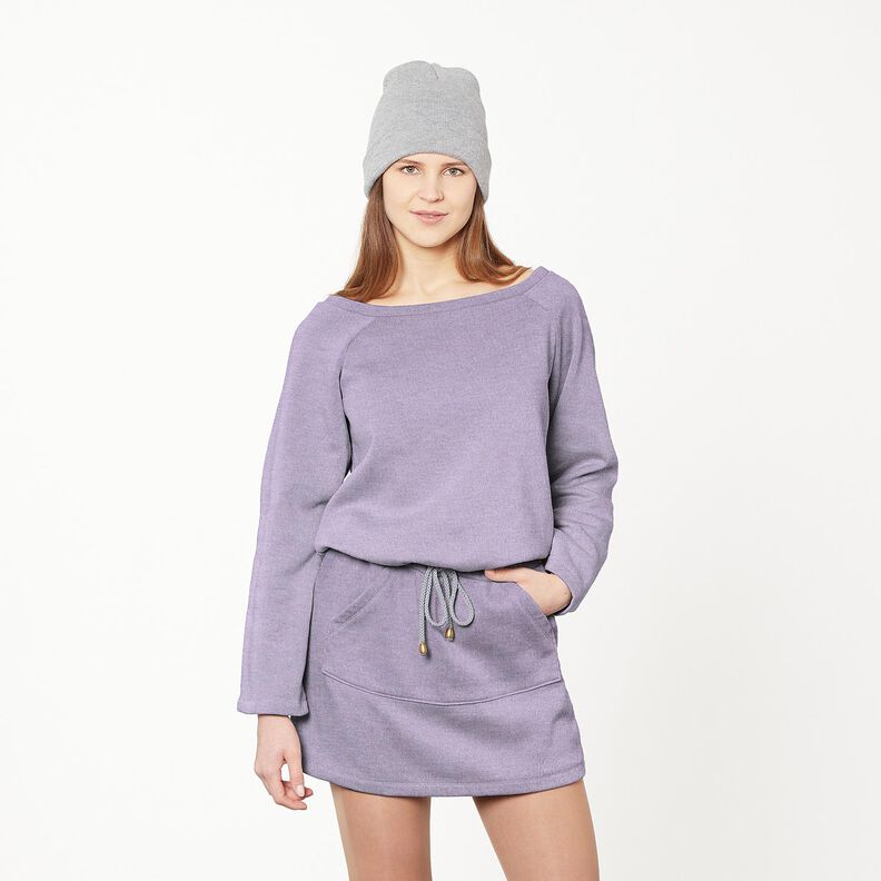 Dzianina swetrowa Mieszanka z wiskozą supermiękka &ndash; liliowy,  image number 6