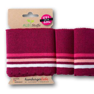GOTS Dzianina Sciągaczowa eko CUFF ME WAVE [140 cm | 8 cm] | Albstoffe | Hamburger Liebe, 