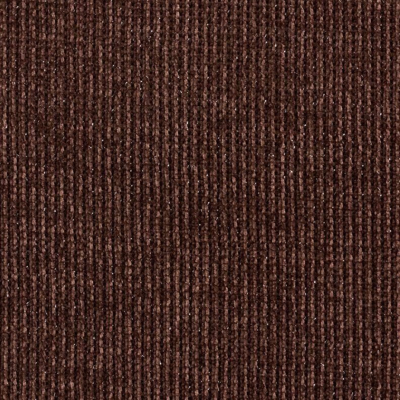 Błyszcząca szenila – ciemny brąz/srebrny metaliczny,  image number 1