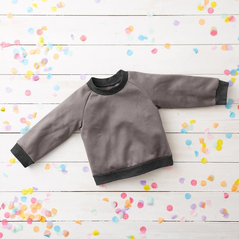 2x2 Dzianina ściągaczowa Melanż – granit,  image number 7