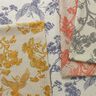 Tkanina dekoracyjna płótno Chiński żuraw – beż/żółty curry,  thumbnail number 5
