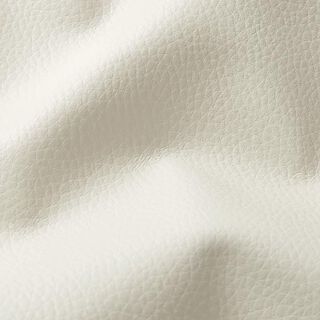 Tkanina tapicerska tłoczona sztuczna skóra – mleczna biel, 