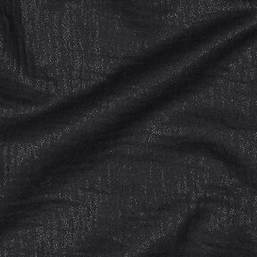 Muślin / Tkanina double crinkle drobne błyszczące kropki | Poppy Fabrics – czerń, 