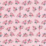 Tkanina bawełniana kreton Małe róże – róż,  thumbnail number 1