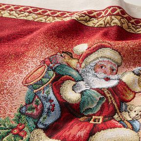 Tkanina dekoracyjna gobelin na sztukiŚw. Mikołaj – czerwień karminowa, 