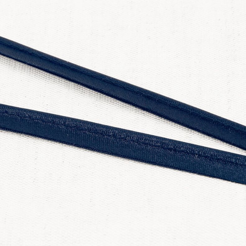 Satyna Taśma wypustkowa [10 mm] – granat,  image number 1