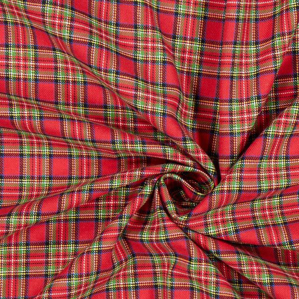 Flanela bawełniana Szkocka kratka karo Glenside – chili,  image number 2