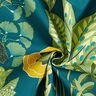 Tkanin dekoracyjna Half panama Tropikalne rośliny – petrol,  thumbnail number 3