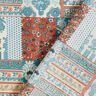 Tkanina bawełniana Kreton kwiatowy patchwork – błękit,  thumbnail number 4
