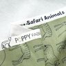 Dzianina dresowa pętelkowa French Terry gezeichnete Safari-Tiere – jasny khaki,  thumbnail number 3