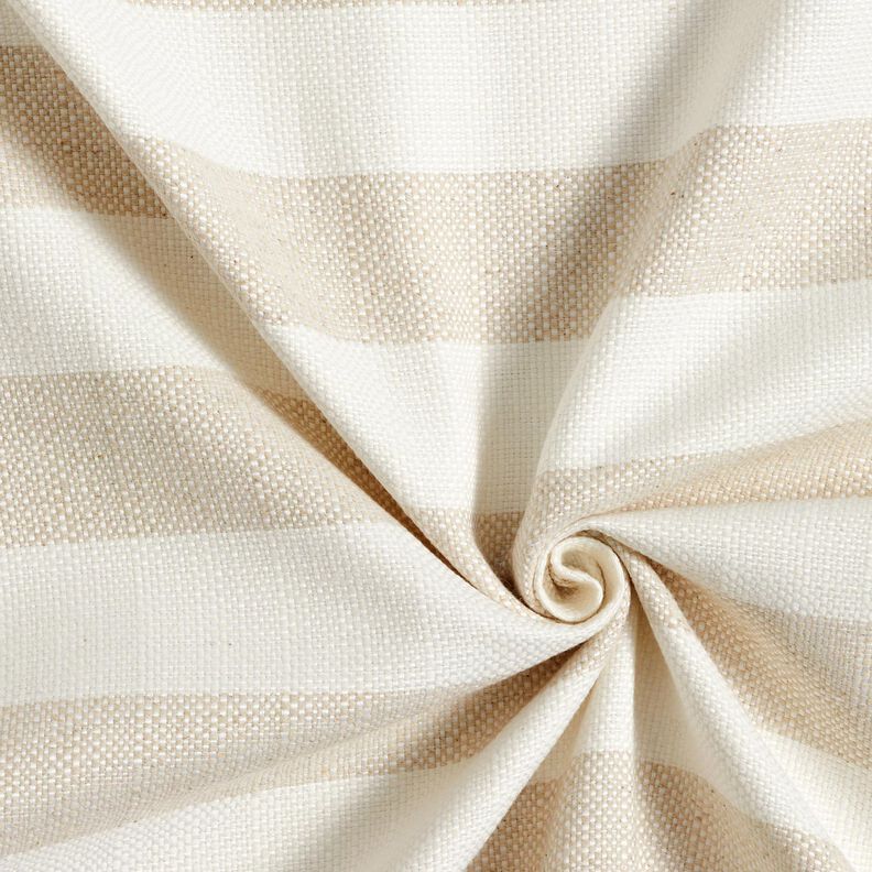 Tkanin dekoracyjna Panama szerokie pasy &ndash; jasnobeżowy/naturalny,  image number 3