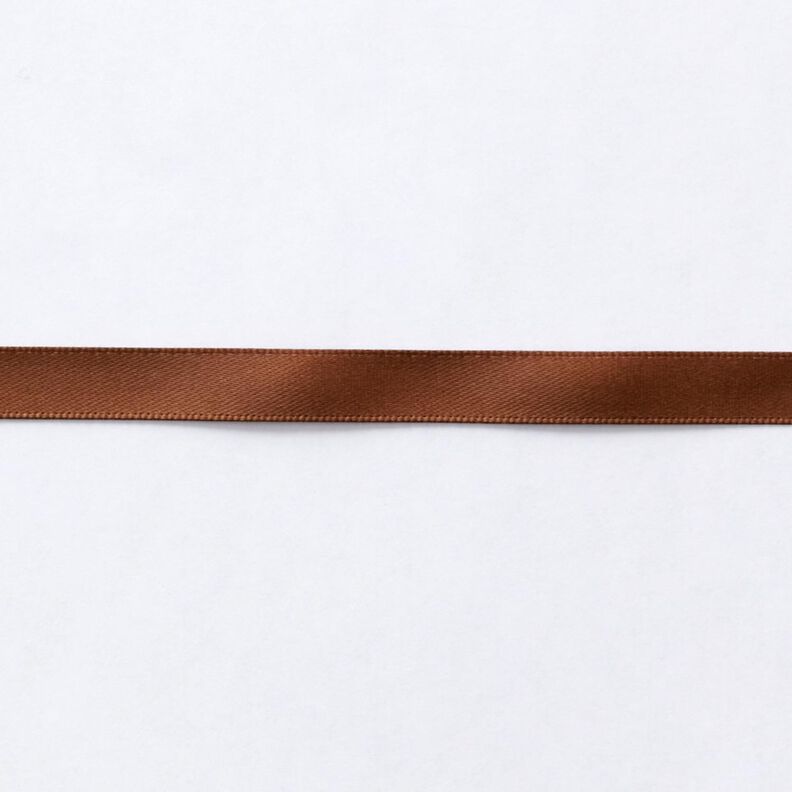 taśma satynowa [9 mm] – średni brąz,  image number 1
