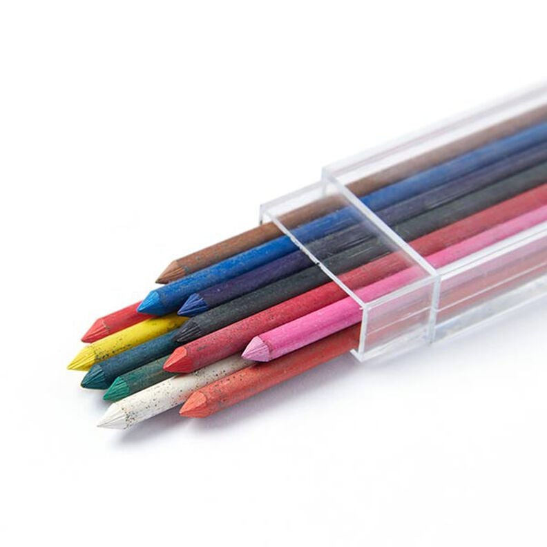 Wkłady kredowe do ołówka automatycznego, różnokolorowe [12 sztuk],  image number 1