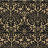Dżersej żakardowy w ornamenty – złoty metaliczny/czerń,  thumbnail number 1