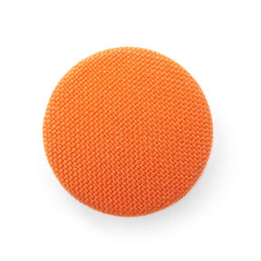 Guzik obciągnięty Classic Poly – pomarańcza, 