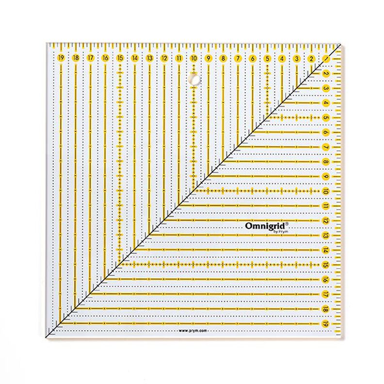 Linijka do patchworku kwadratowa [ Wymiary: 20 x 20 cm ] | Prym,  image number 1