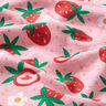 Dżersej bawełniany Słodkie truskawki | PETIT CITRON – róż,  thumbnail number 2