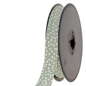 Taśma skośna rozrzucone kropki [20 mm] – jasny khaki, 