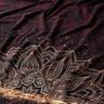 Dżersej bawełnianyTkanina z bordiurą mandala ze złotymi plamkami | Glitzerpüppi – czarny brąz/złoto,  thumbnail number 2