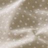 Tkanin dekoracyjna Half panama klasyczne kropki – naturalny/biel,  thumbnail number 2