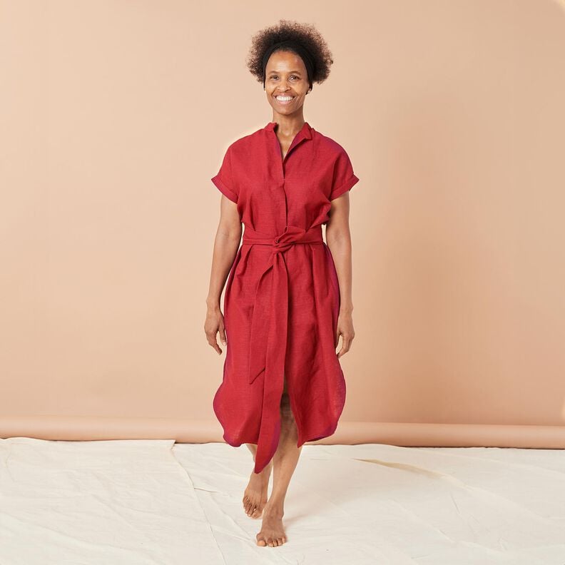 Tkanina lniana mieszanka ramii, średnia – kreci,  image number 6