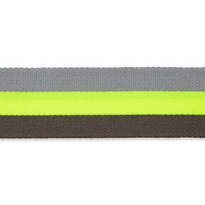 Taśma nośna neonowa [ 40 mm ] – neonowa żółć/szary, 