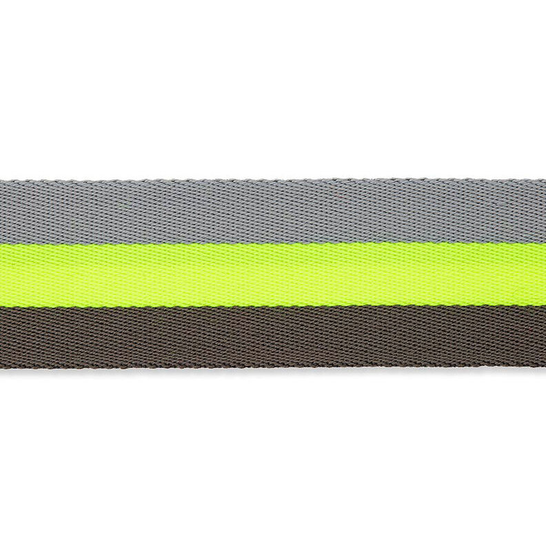 Taśma nośna neonowa [ 40 mm ] – neonowa żółć/szary,  image number 1