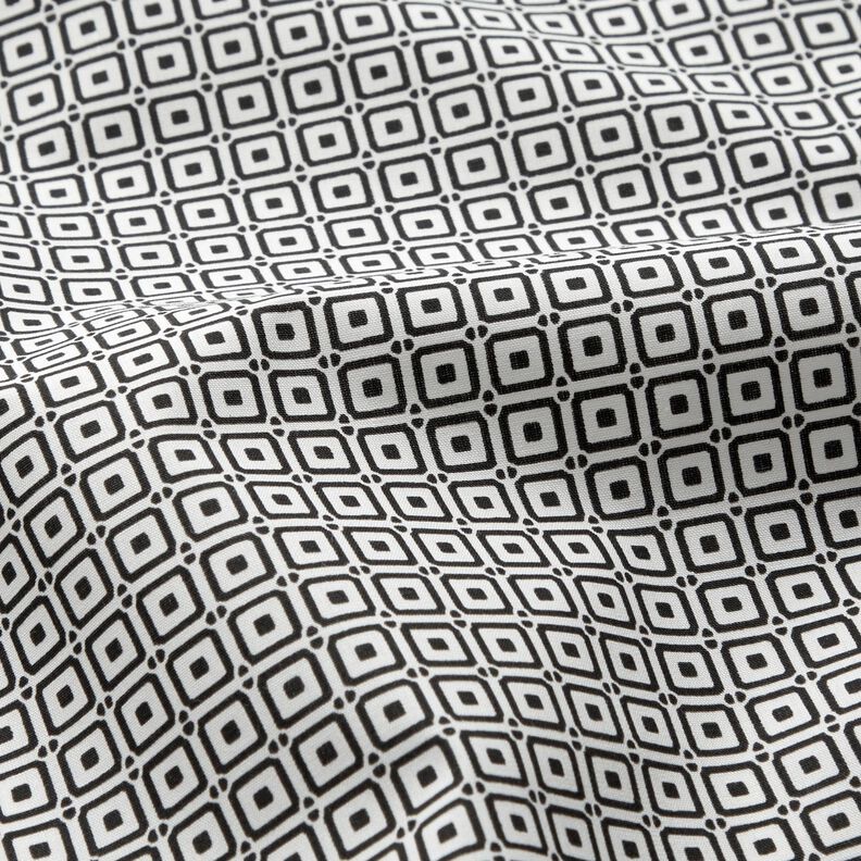 Tkanina koszulowa w kwadraciki &ndash; czerń/biel,  image number 2