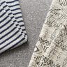 Dzianina bouclé we wzór ikat – szary/biel,  thumbnail number 5