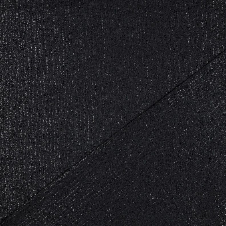 Muślin / Tkanina double crinkle drobne błyszczące kropki | Poppy Fabrics – czerń, image number 3