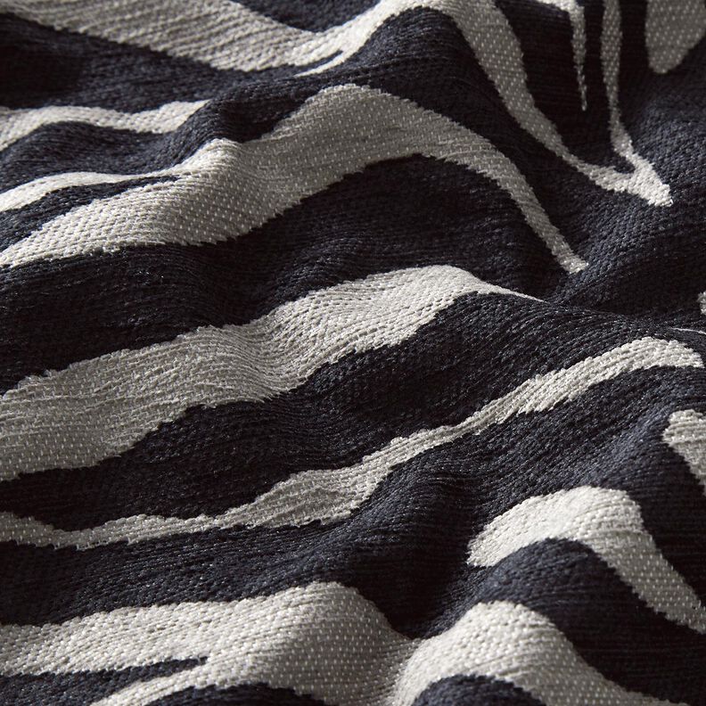 Tkanina tapicerska Żakard zebra – czerń/szary, image number 6