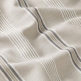 Tkanina outdoor Płótno Paseczki – beż | Resztka 110cm, 