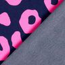 Dzianina dresowa pętelkowa French Terry o wyglądzie dżinsu z neonowym wzorem w panterkę –,  thumbnail number 4