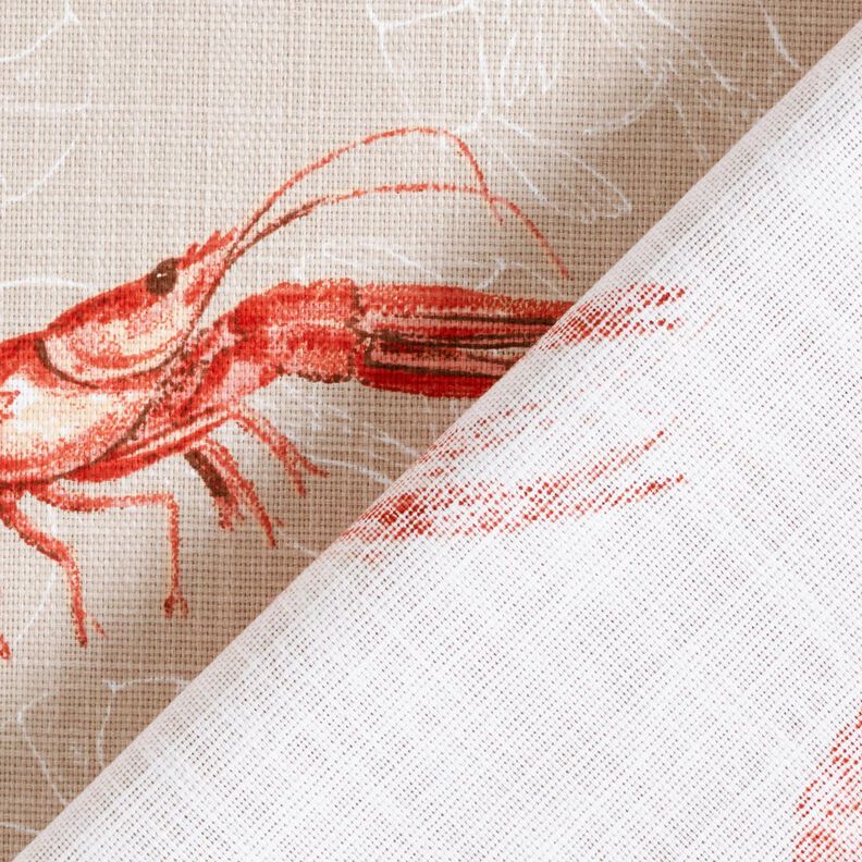 Tkanin dekoracyjna Panama homar – nerkowiec/ognista czerwień,  image number 4