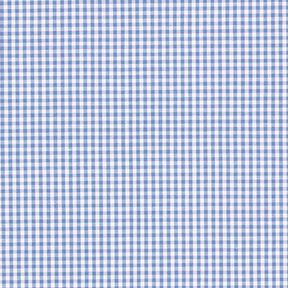 Popelina bawełniana Drobna kratka Vichy, z barwionej przędzy – dżins/biel, 