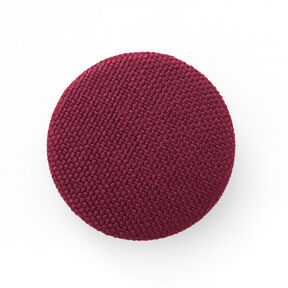 Guzik obciągnięty Classic Poly – bordo, 