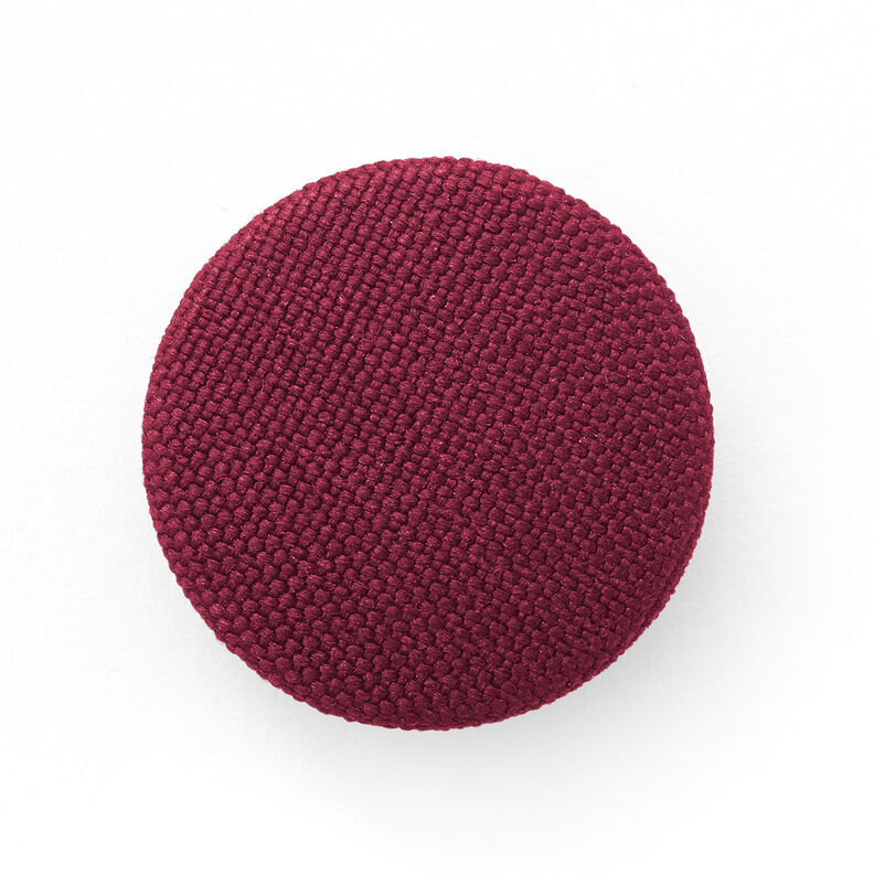 Guzik obciągnięty Classic Poly – bordo,  image number 1