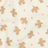 GOTS Muślin / Tkanina double crinkle ptaki i serca | Poppy Fabrics – mleczna biel,  thumbnail number 3