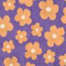 Puszysty plusz kwiaty | Poppy Fabrics &ndash; lawendowy/brzoskwinia,  thumbnail number 1
