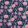 Popelina bawełniana duże kwiaty łąkowe nadruk cyfrowy | Poppy Fabrics – ciemnogranatowy,  thumbnail number 1