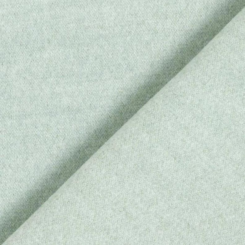 Materiał na płaszcze poliester z recyklingu melanż – zieleń pastelowa, image number 3